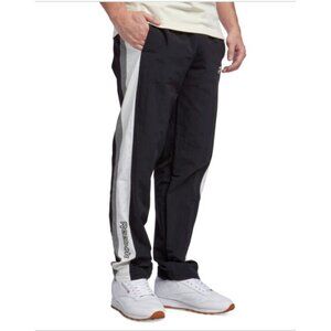 Reebok Men's Ivy League Regular-Fit Colorblocked Crinkled Track Pants - 2XL